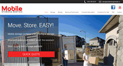 Desktop Screenshot of mobilestoragerentals.ca