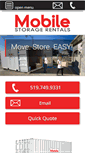 Mobile Screenshot of mobilestoragerentals.ca