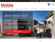 Tablet Screenshot of mobilestoragerentals.ca
